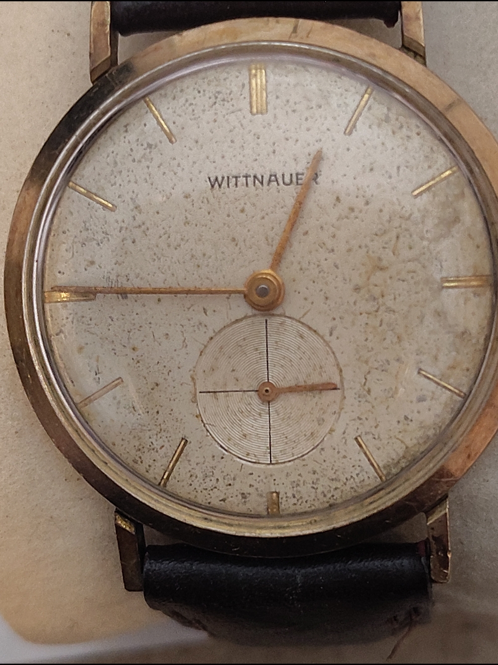 Vintage 1958 Wittnauer 17 Jewel Swiss Watch Frigidaire Award Revue 76/3 Gold Fil
